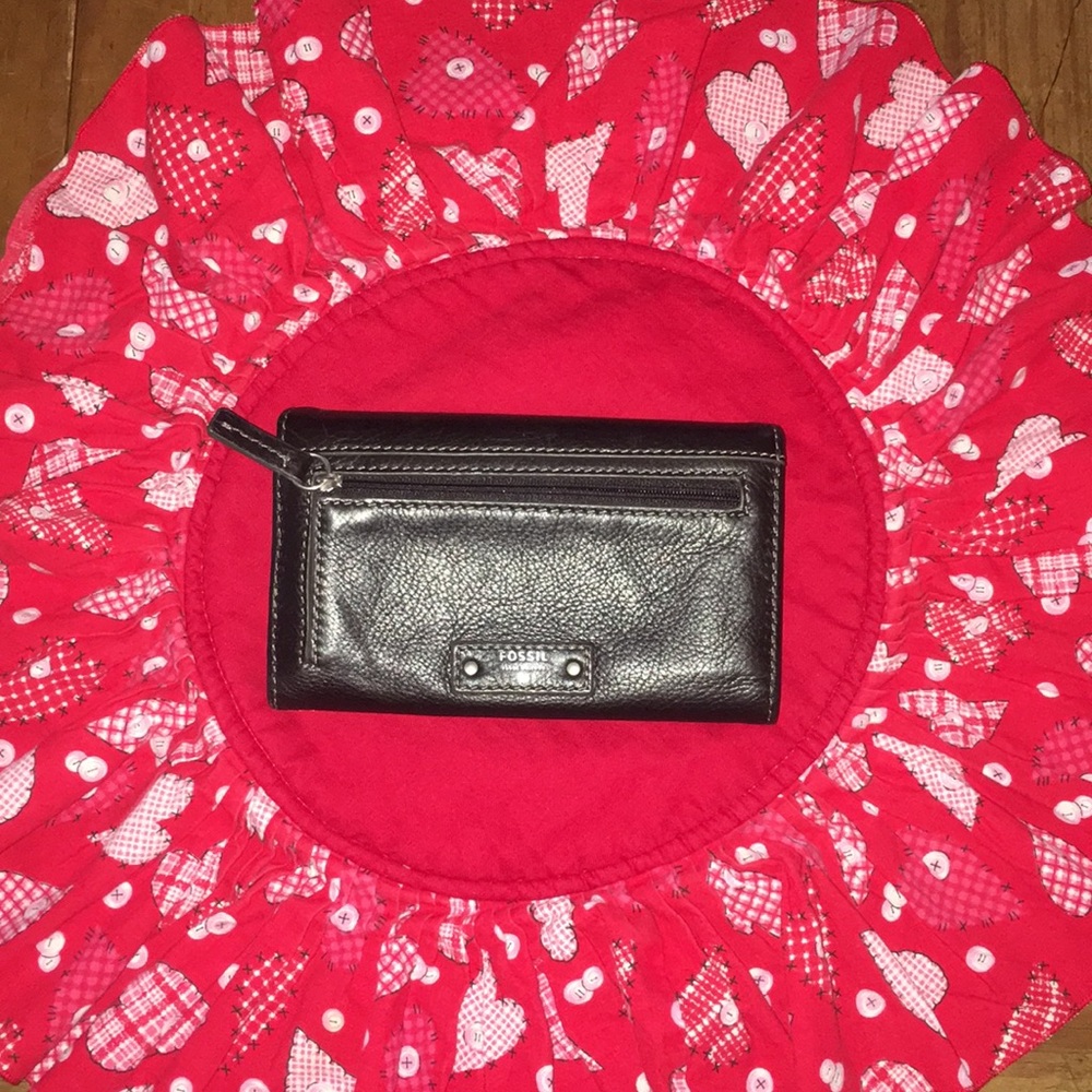 Moderately Used Fossil Wallet - image 1